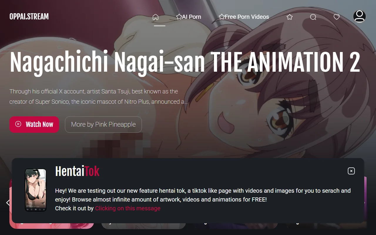 Screenshot of Oppaistream